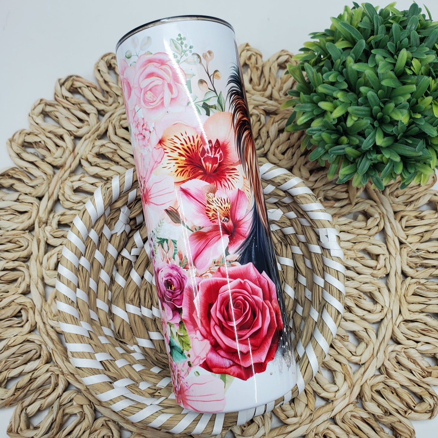 Yorkshire Dog Flower | Tumbler